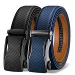 KEMISANT Men's Adjustable Ratchet Belt Set