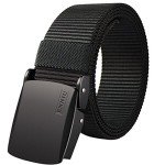 Men's Tactical Canvas Web Belt with Metal Buckle