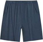 Men's Blue Short Sleeve Lounge Set with Pocket