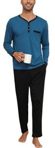 Yukiuiny Men’s Comfy Long Sleeve Lounge Set
