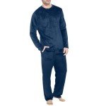 Men's Fleece Pajama Set - Winter Loungewear