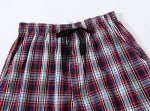 MoFiz Men's Plaid Pajama Shorts, 3-Pack, Size L