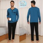 Yukiuiny Men’s Comfy Long Sleeve Lounge Set
