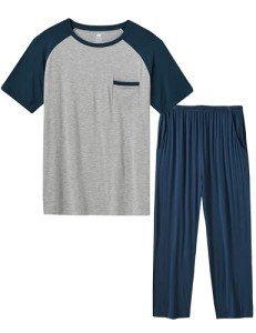 MoFiz Men’s Ultra Soft Pajama Set 2 Pieces