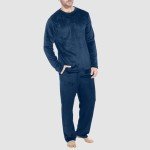 Men's Fleece Pajama Set - Winter Loungewear