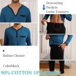 Yukiuiny Men’s Comfy Long Sleeve Lounge Set