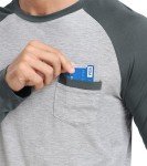 Men's Long Sleeve Pajama Set with Pocket