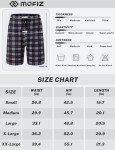 MoFiz Men's Plaid Sleep Shorts - 3 Pack