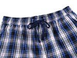 MoFiz Men's Plaid Pajama Shorts, 3-Pack, Size L