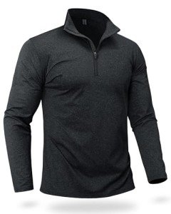 Men's Quarter Zip Pullover Sweater - Black XL