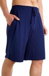 Men's Bamboo Pajama Shorts with Pockets - Navy