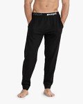 Men's Black Short Sleeve Pajama Set - Large