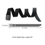 Men's Tactical Canvas Web Belt with Metal Buckle