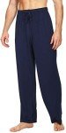 WiWi Men's Lightweight Bamboo Pajama Pants - Navy
