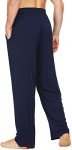WiWi Men's Lightweight Bamboo Pajama Pants - Navy
