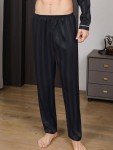 Men's Silk Satin Plaid Pajama Pants - 3 Pack