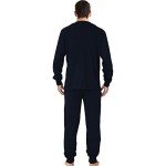 Men's Soft Cotton Christmas Loungewear Pajamas Set