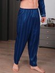 Men's Silk Satin Plaid Pajama Pants - 3 Pack