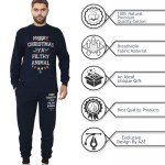 Men's Soft Cotton Christmas Loungewear Pajama Set