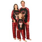Matching Christmas Pajamas Set for Men and Women