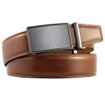 Men's Adjustable Leather Ratchet Belt – 2 Pack