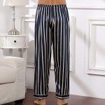 Men's Lightweight Satin Pajama Pants with Pocket