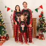 Matching Christmas Pajamas Set for Men and Women