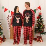 Matching Christmas Pajamas Set for Men and Women