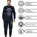 Navy Men's Christmas Pajama Set, XL