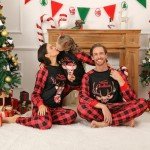 Matching Christmas Pajamas Set for Men and Women