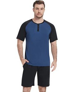 Men's Soft Bamboo Pajama Set - Short Sleeve