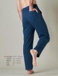 LAPASA Men's Comfy Knit Pajama Set - Dark Blue