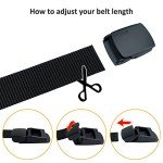 Men's Tactical Canvas Web Belt with Metal Buckle