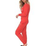 Men's Red Christmas Loungewear Set, Cotton PJs