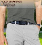 KEMISANT Men's Adjustable Ratchet Belt Set