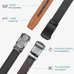 BOSTANTEN Men's Leather Ratchet Belts - 2 Pack