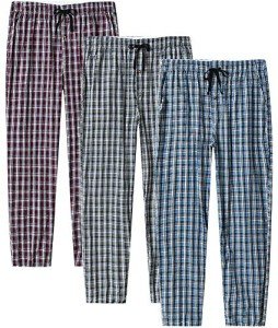 MoFiz Men's Loose Pajama Bottoms - 3-Pack XL