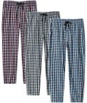 MoFiz Men's Loose Pajama Bottoms - 3-Pack XL