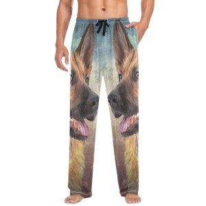 German Shepherd Dog Cotton Men's Pajama Bottoms