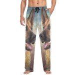 German Shepherd Dog Cotton Men's Pajama Bottoms
