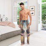 German Shepherd Dog Cotton Men's Pajama Bottoms