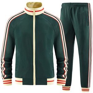 Men's Full-Zip Track Suit Set - Active Wear