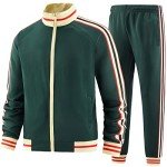 Men's Full-Zip Track Suit Set - Active Wear