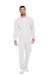 COOFANDY Men's White Two-Piece Athletic Tracksuit