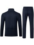 Men's Navy Athletic Tracksuit Set with Zipper Pockets