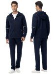 TBMPOY Men's Navy Hooded Tracksuit Set - XL