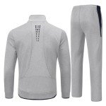 Men's Gray 2-Piece Athletic Tracksuit Set