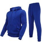 Men’s Royal Blue Tracksuit Set – Full Zip Sweatpants
