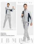 Men's Gray 2-Piece Athletic Tracksuit Set