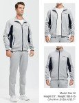 Men's Gray 2-Piece Athletic Tracksuit Set